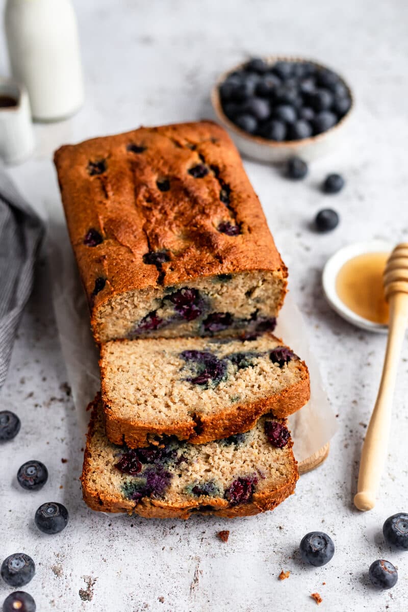 Almond Flour Blueberry Bread
