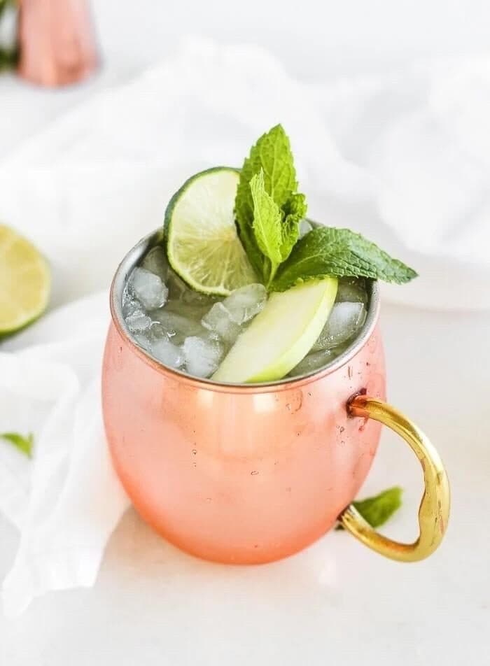 Kombucha Mule Mocktail or Cocktail