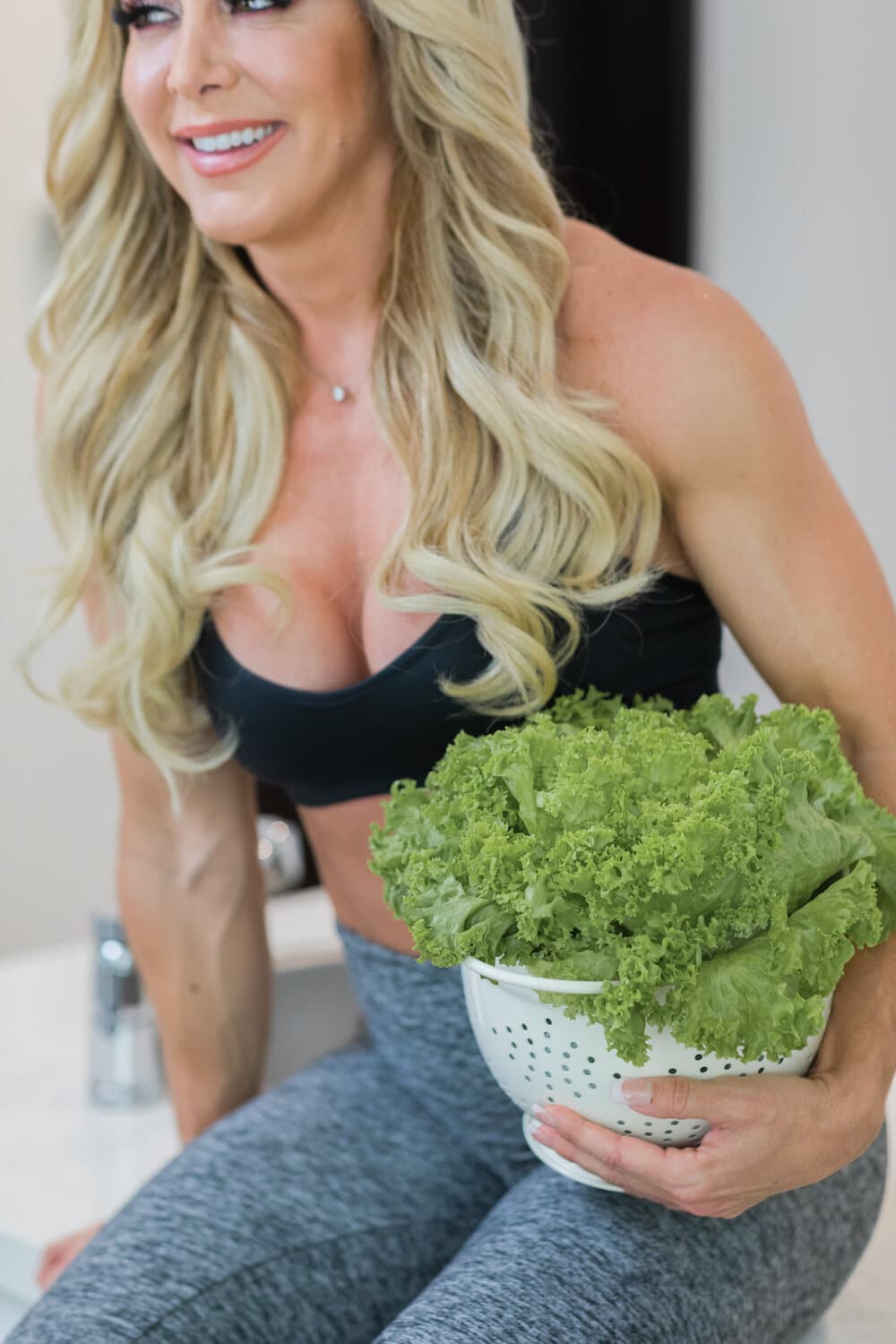 Ryall Graber with fresh greens